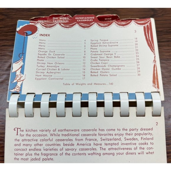 Cyrano de Casserole Cookbook Fragrant Casserole Recipes By Ruth Chier Rosen 1955 - Picture 2 of 8